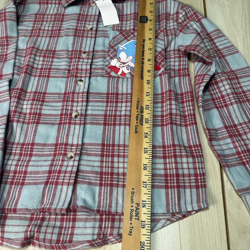 Sonic The Hedgehog‎ Girl  Kids Flannel Size 7/8 New